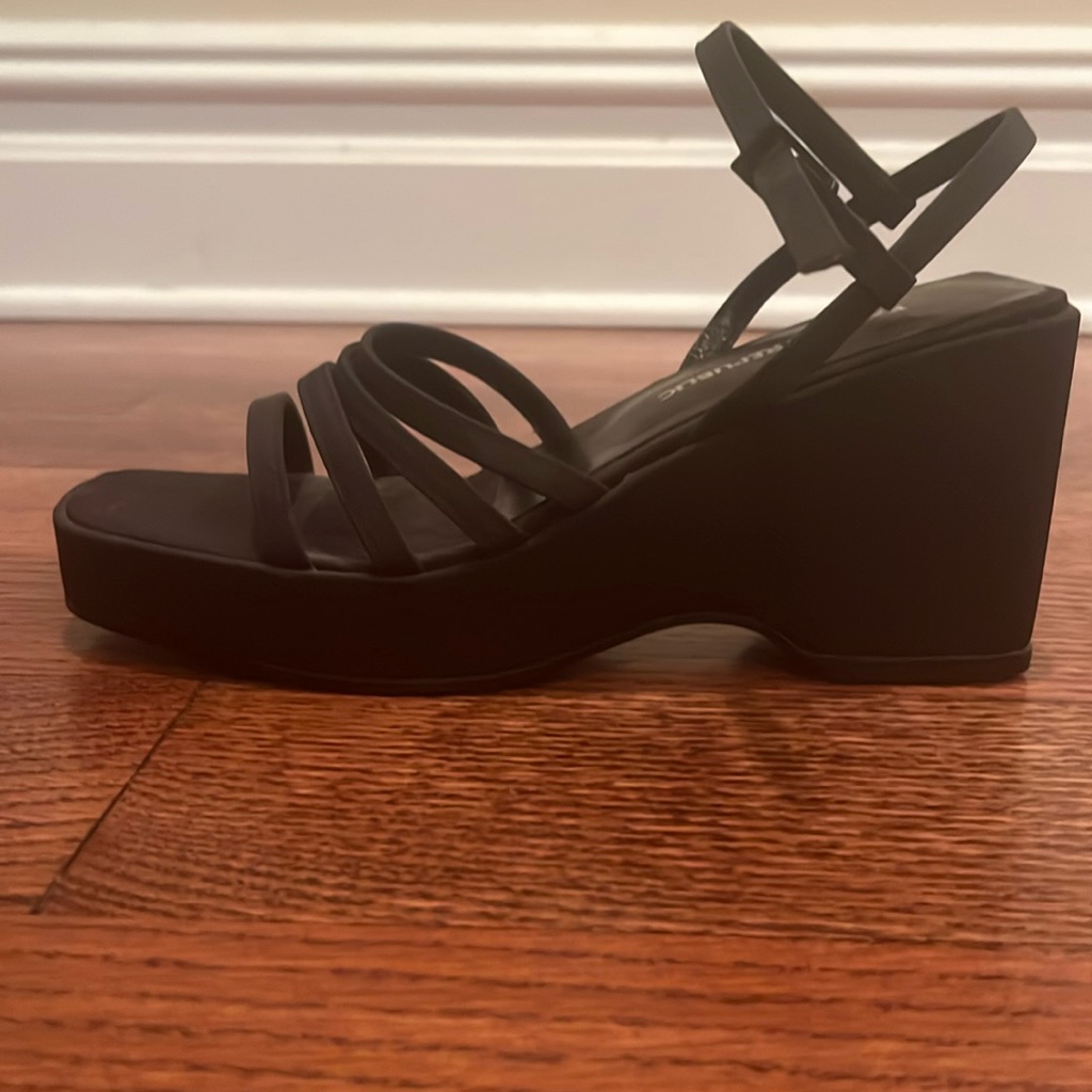 Banana Republic Wedge Sandals, Made In Spain, Man Made Material